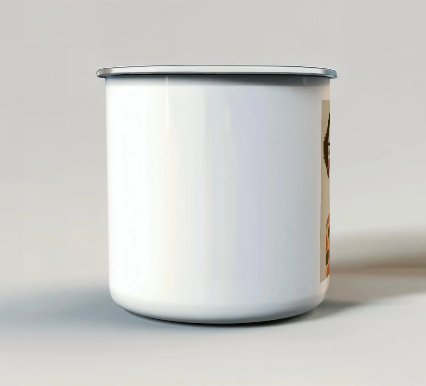 Retro Pattern Elegance enamel mug by Twilight Muse