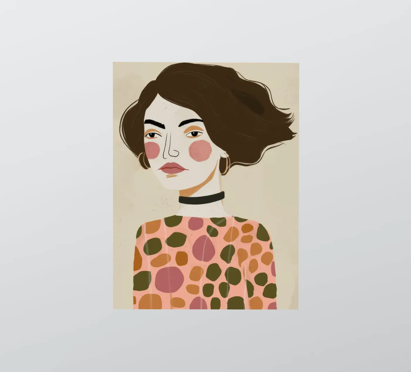 Retro Patroon Elegantie sticker van Twilight Muse