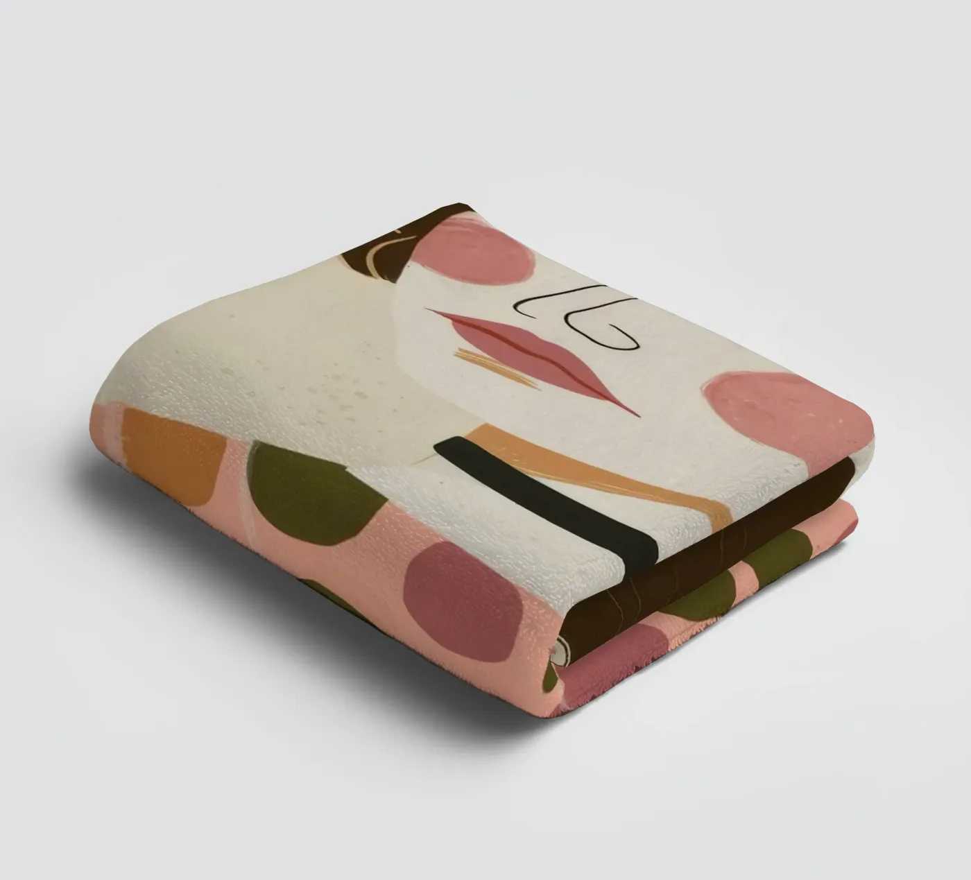 Retro-Muster Eleganz Handtuch von Twilight Muse