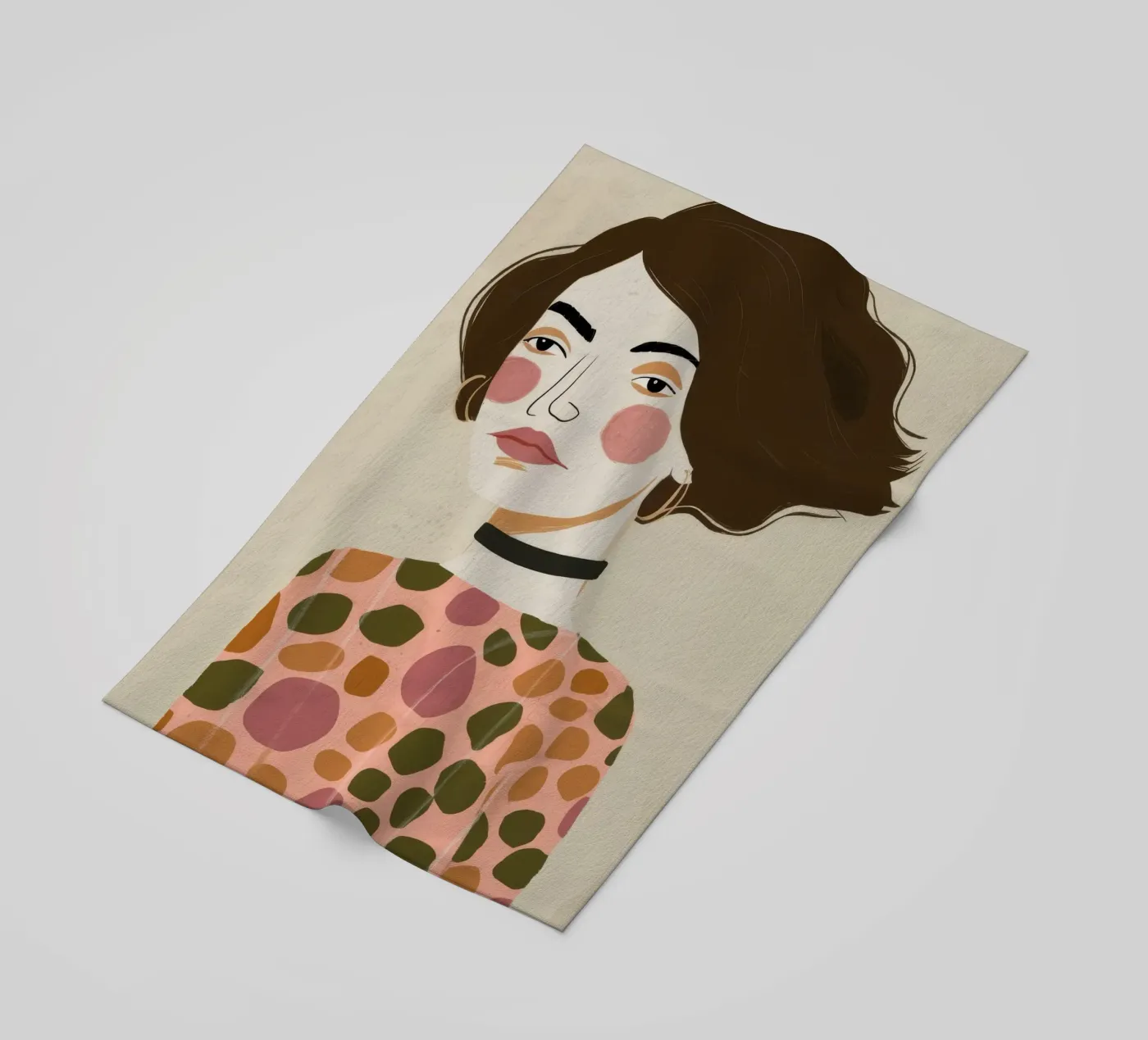 Retro Pattern Elegance telo mare da Twilight Muse