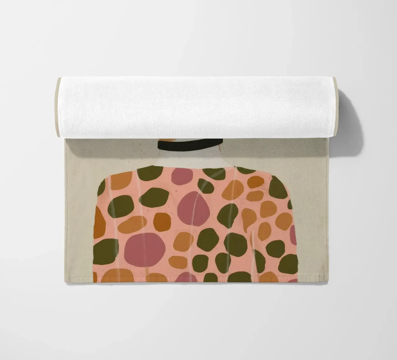 Retro Pattern Elegance beach towel by Twilight Muse