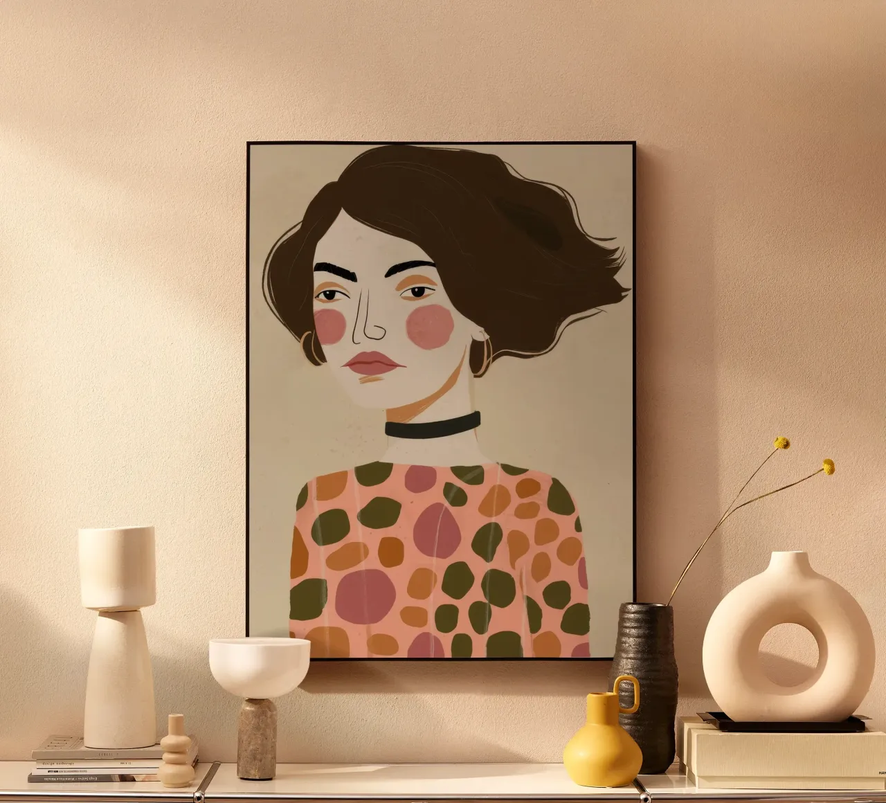 Retro Pattern Elegance acrylic glass by Twilight Muse