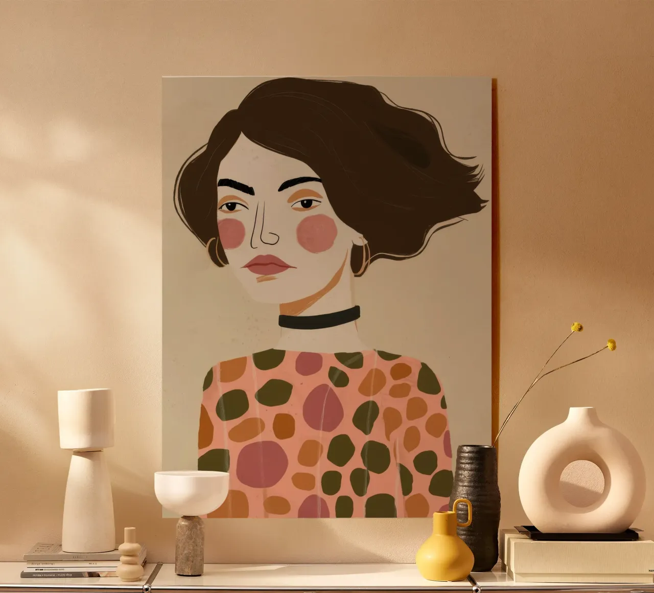 Retro Pattern Elegance plexiglass da Twilight Muse