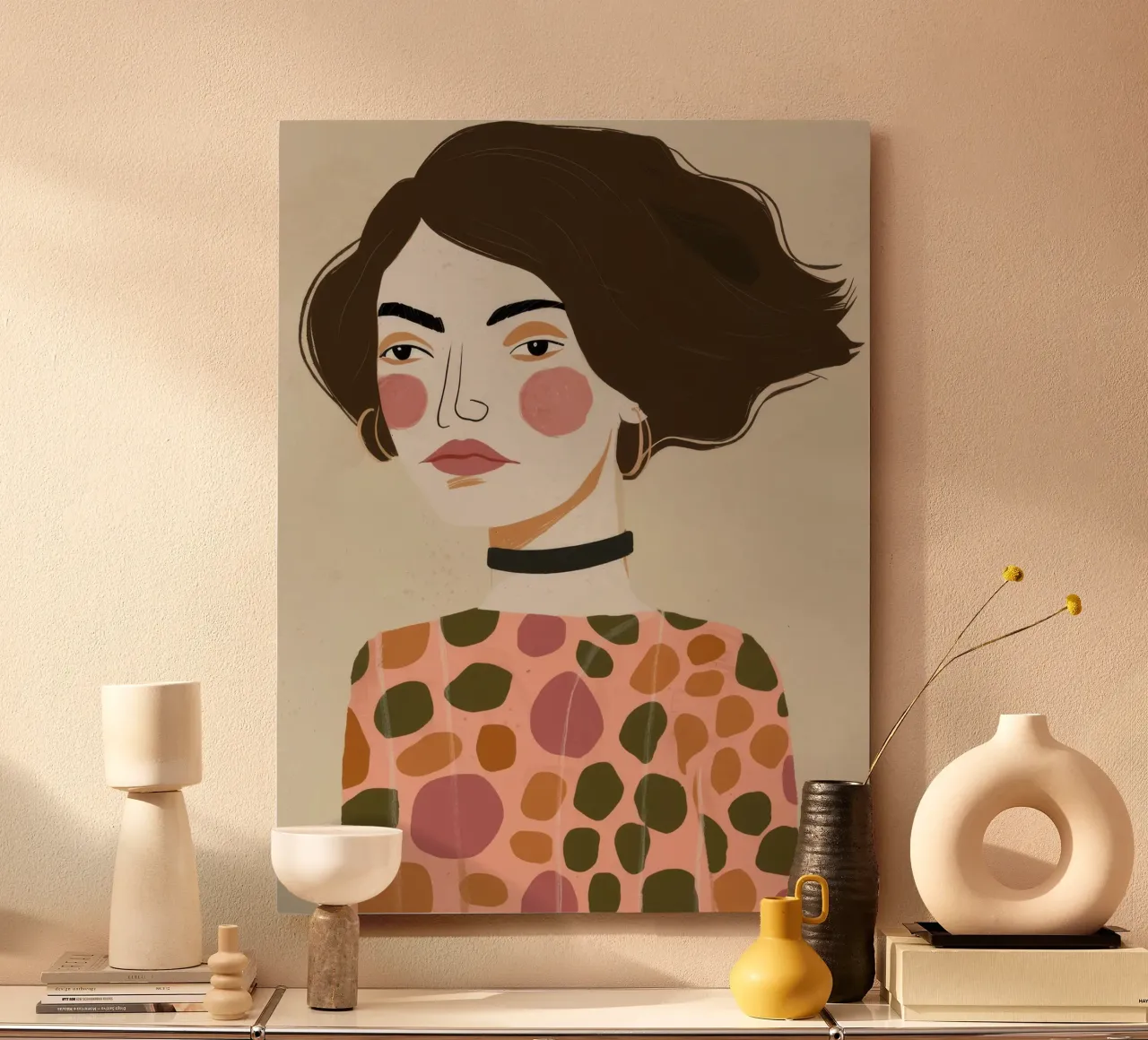Retro Pattern Elegance alluminio dibond da Twilight Muse