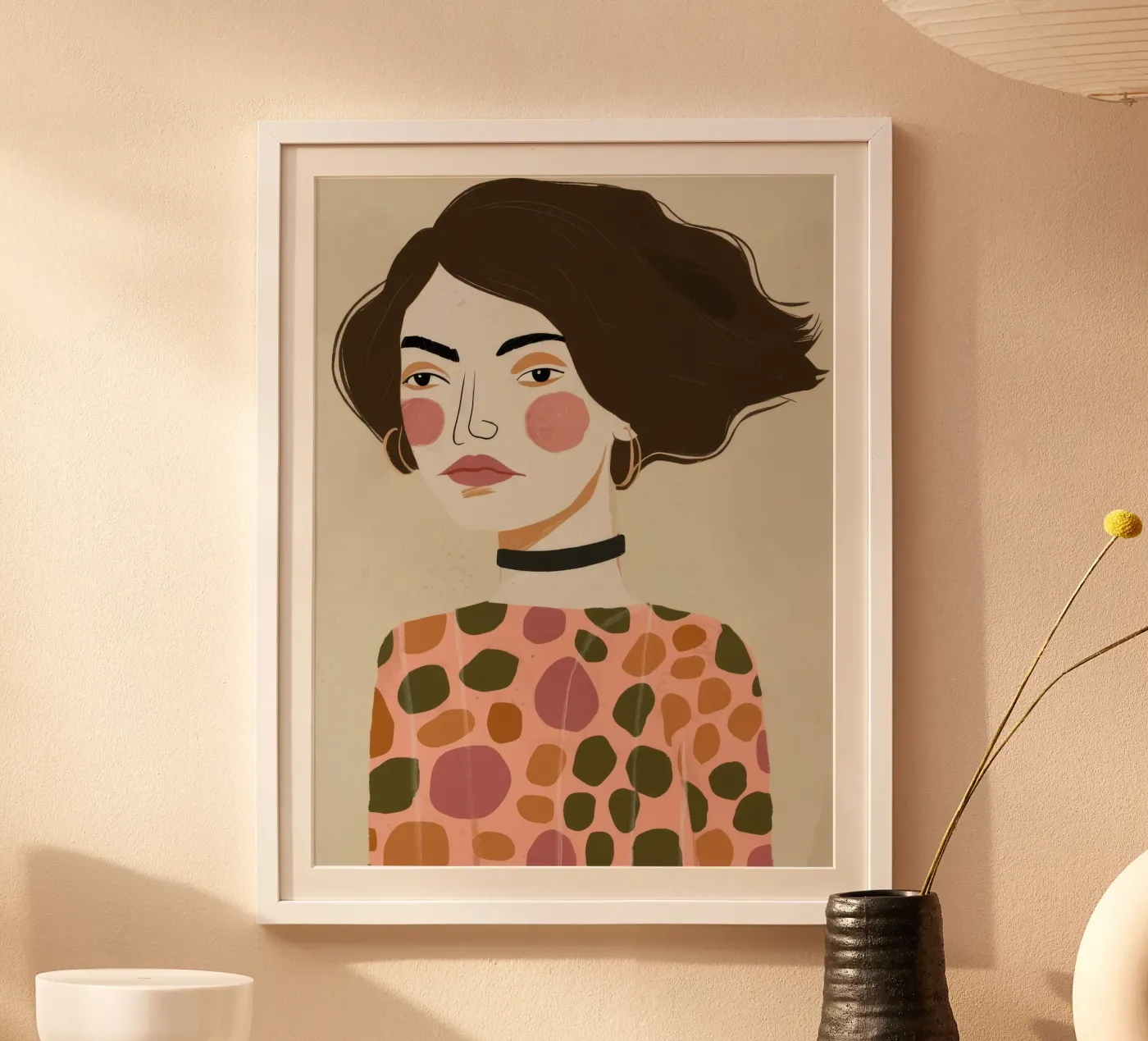 Retro Pattern Elegance Poster von Twilight Muse