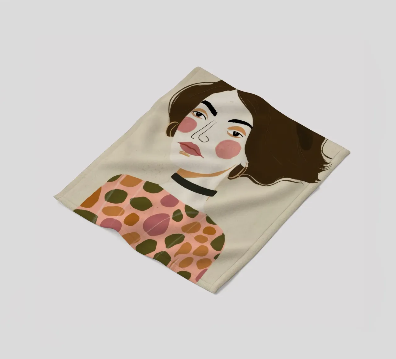 Retro Pattern Elegance coperta in pile da Twilight Muse