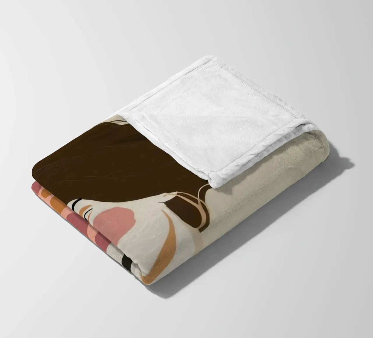 Retro-Muster Eleganz Fleecedecke von Twilight Muse