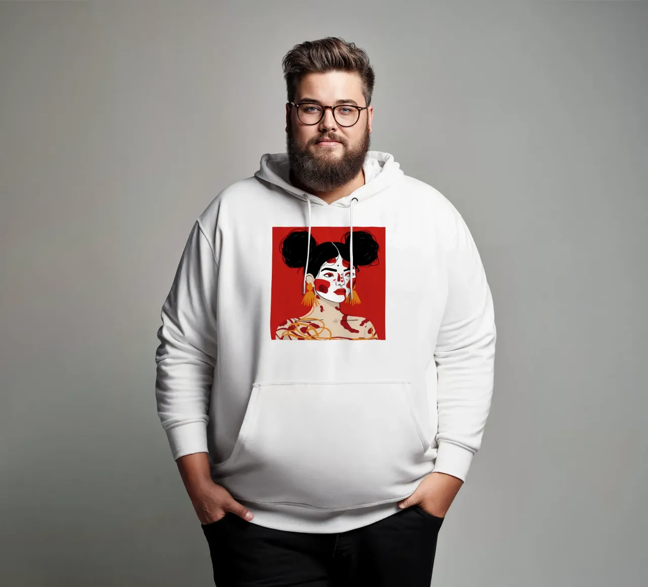 Espressione in grassetto felpa con cappuccio da Twilight Muse