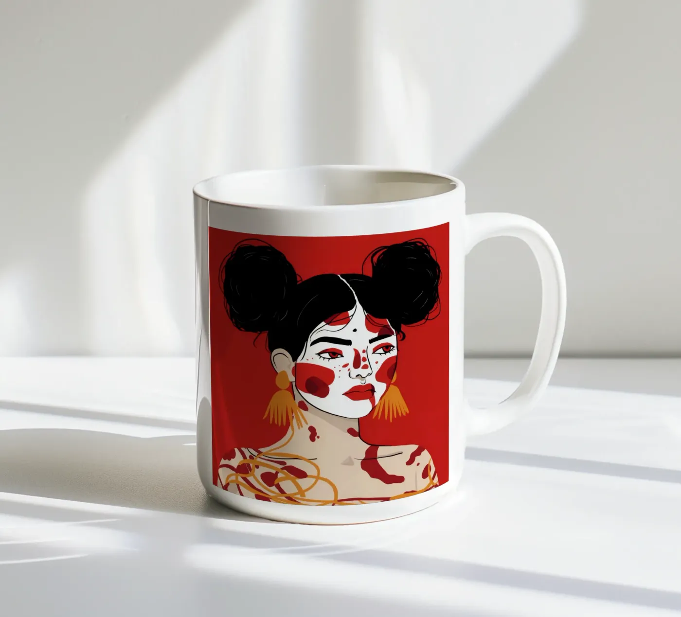 Bold Expression ceramic mug by Twilight Muse