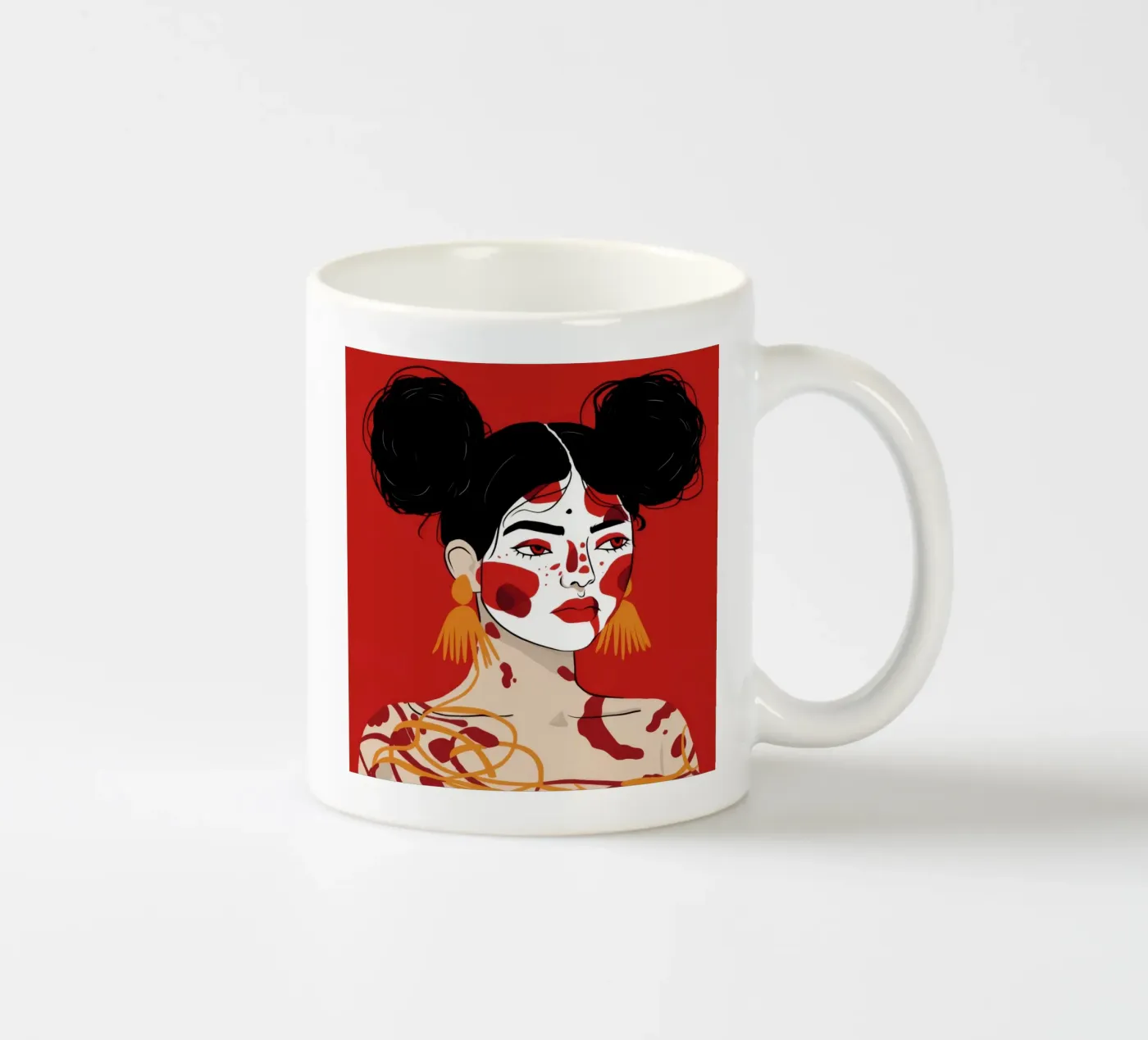Bold Expression ceramic mug by Twilight Muse