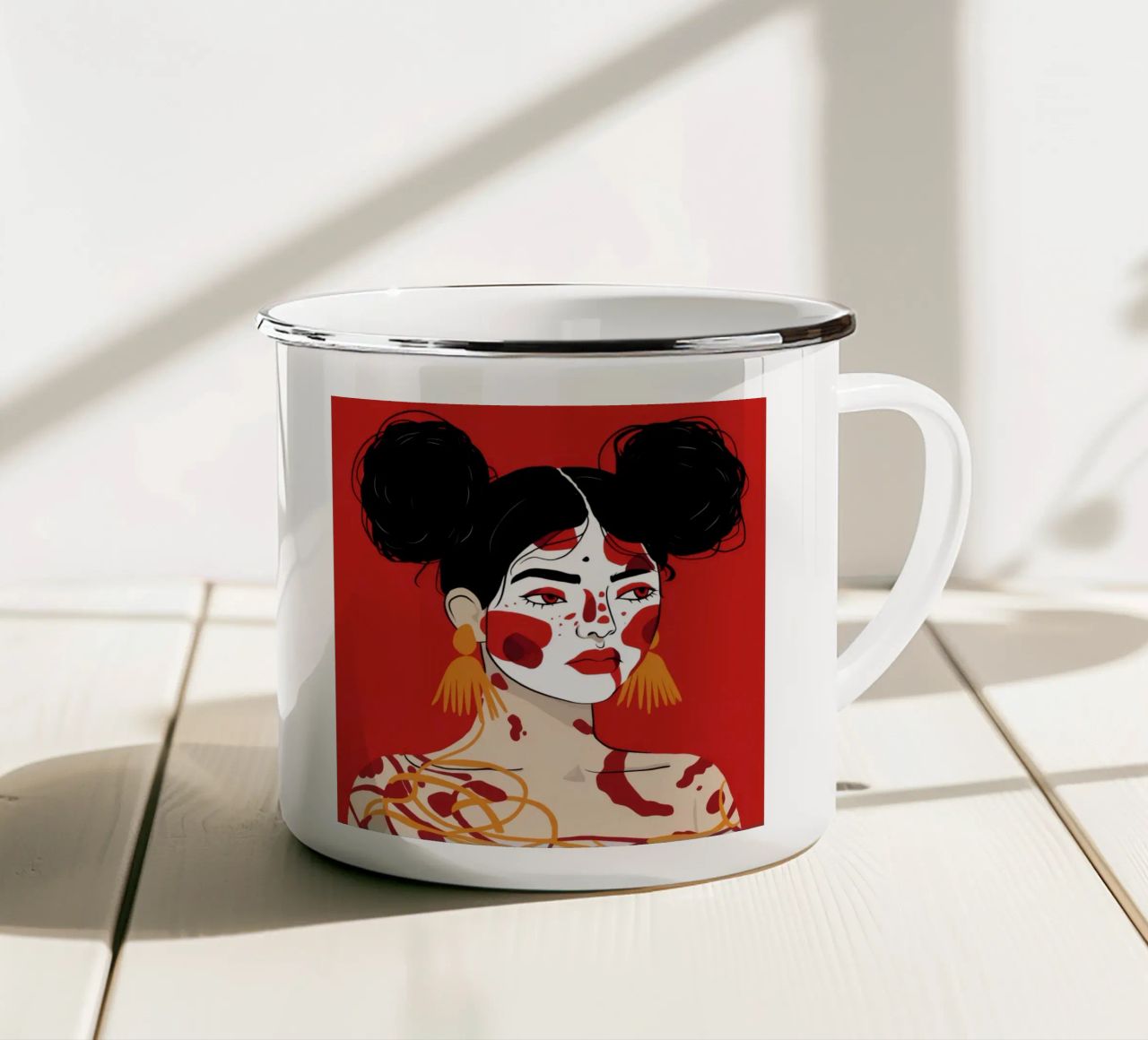 Espressione in grassetto tazza in smalto da Twilight Muse
