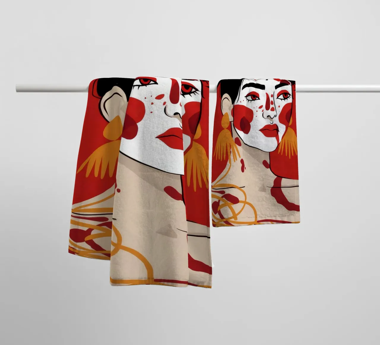 Bold Expression towel by Twilight Muse