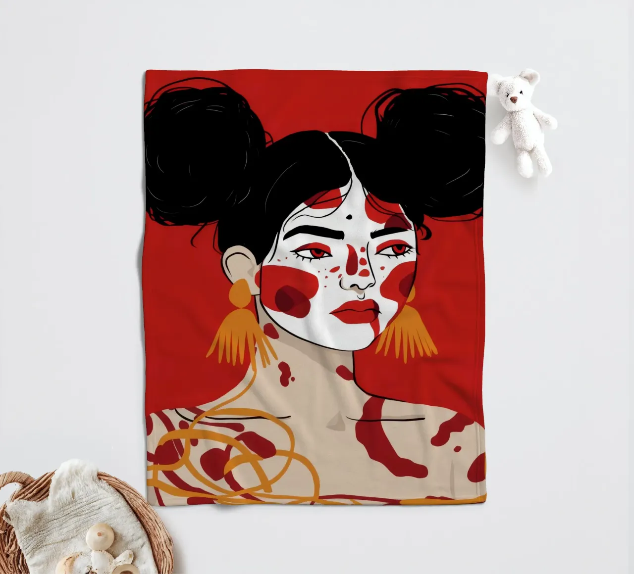 Bold Expression Fleecedecke von Twilight Muse