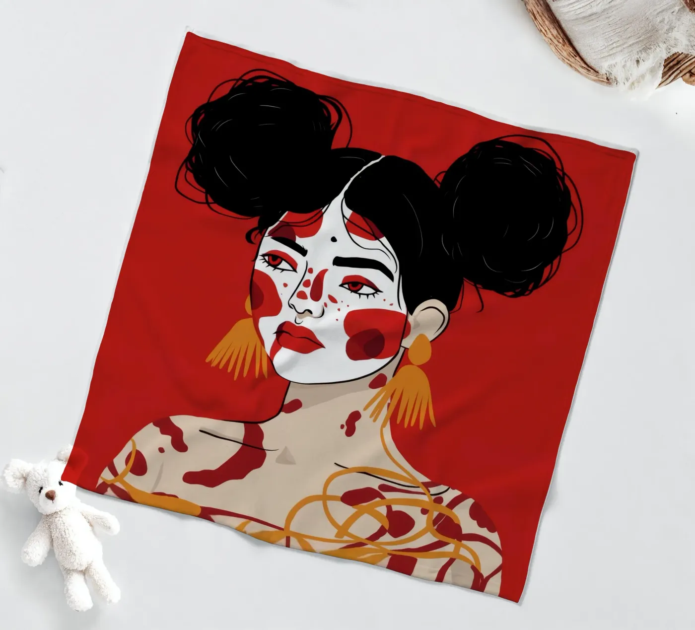 Kühnheit des Ausdrucks Fleecedecke von Twilight Muse