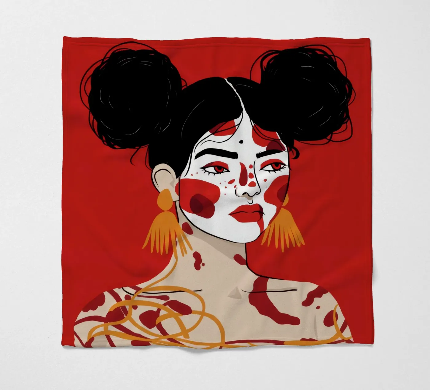 Kühnheit des Ausdrucks Fleecedecke von Twilight Muse