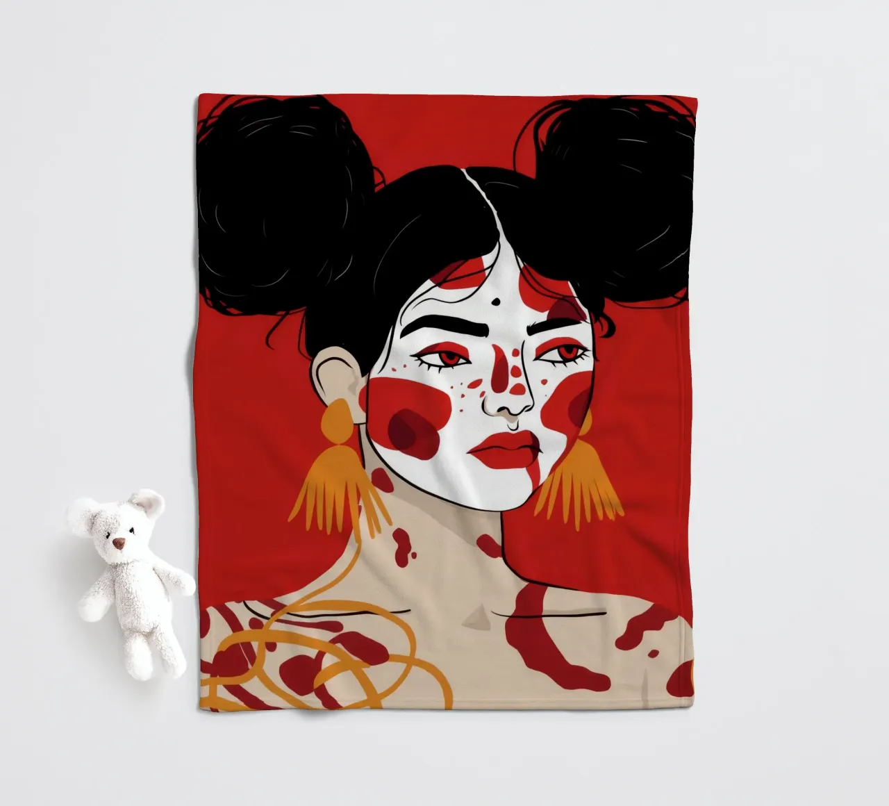 Bold Expression Fleecedecke von Twilight Muse