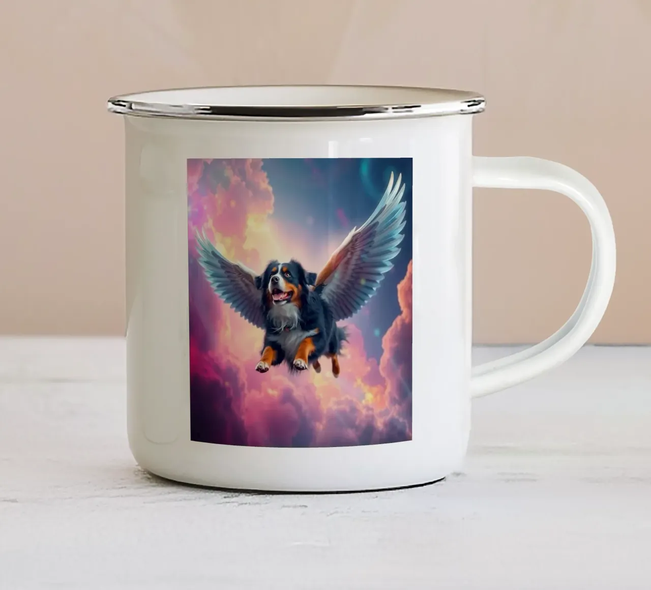 Un angelo del cielo #75 tazza in smalto da Yumis.Beargang.and.Me