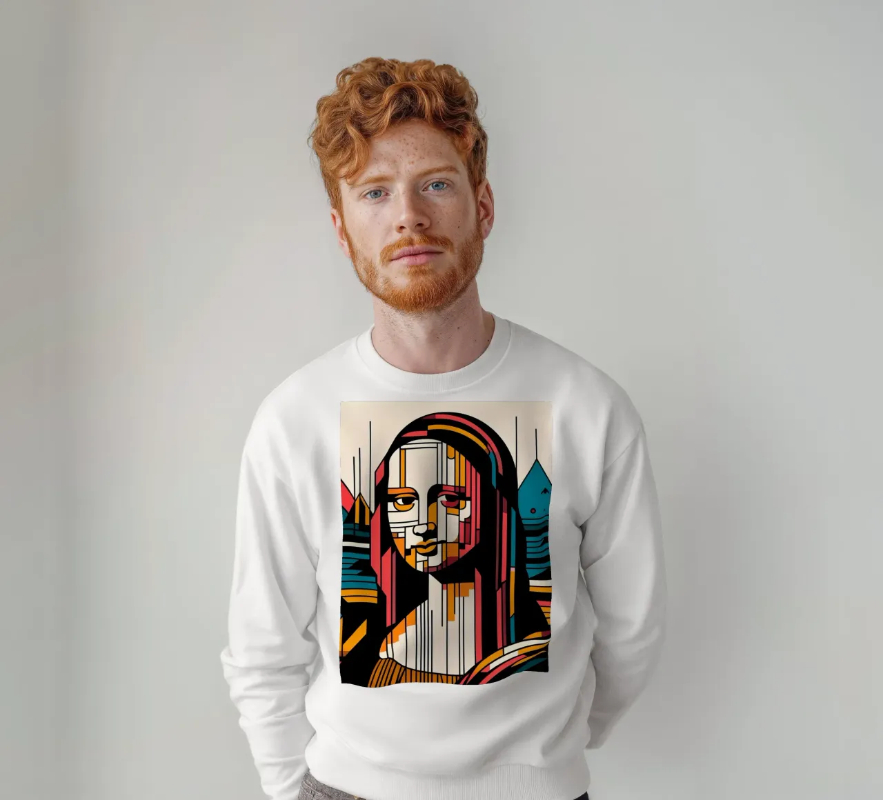 MONA LISA STILE BAUHAUS felpa da ARTOMATIC