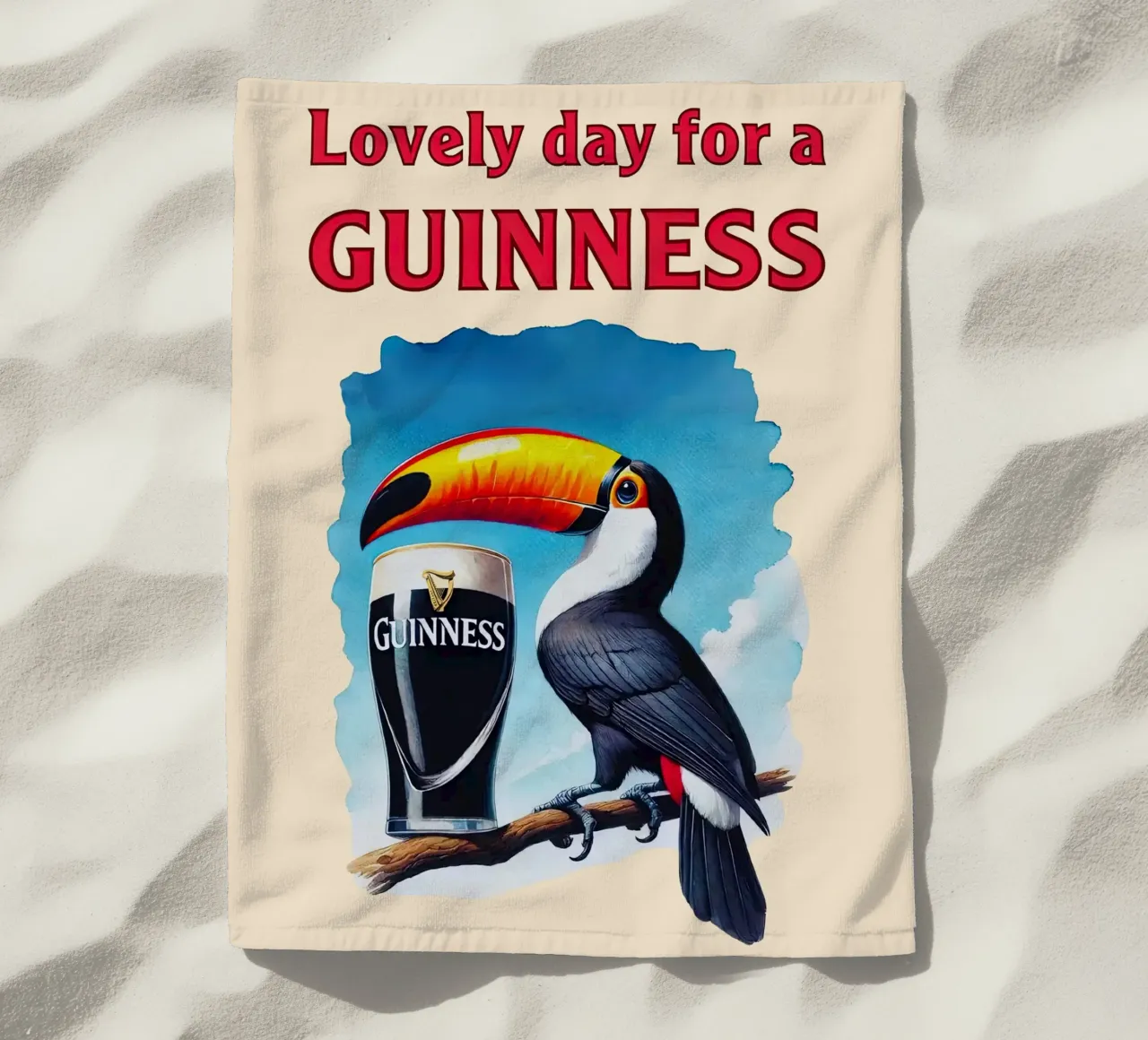 Brid Bella giornata per una Guinness telo mare da Danielshop