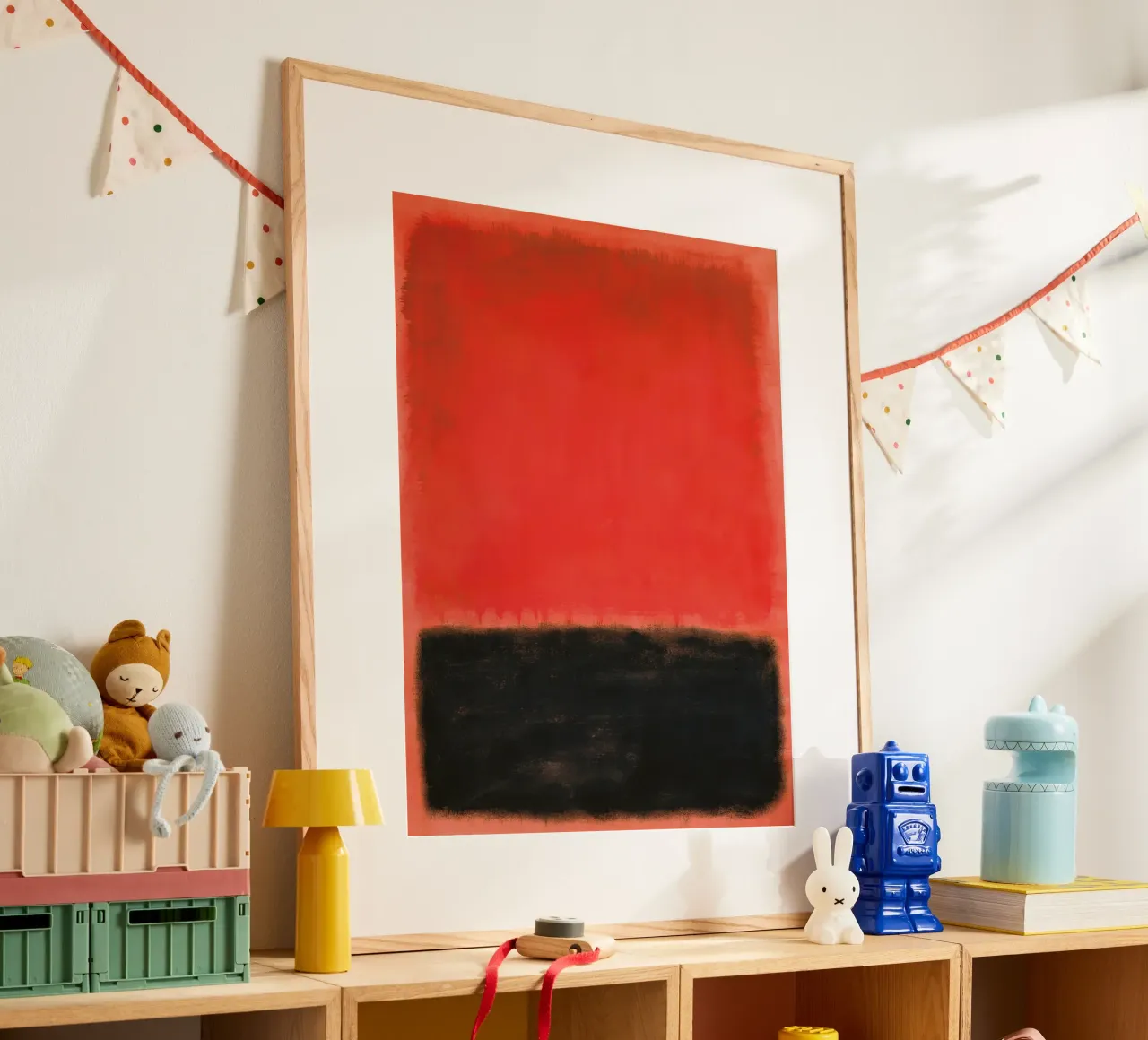 Composizione Mark Rothko poster con telaio in alluminio da Spencershop