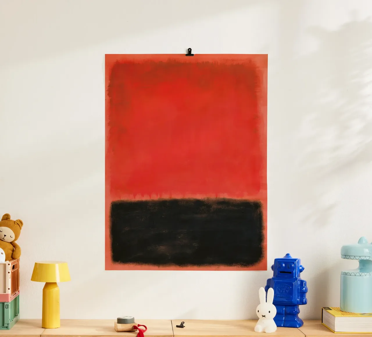 Composizione Mark Rothko poster con telaio in alluminio da Spencershop