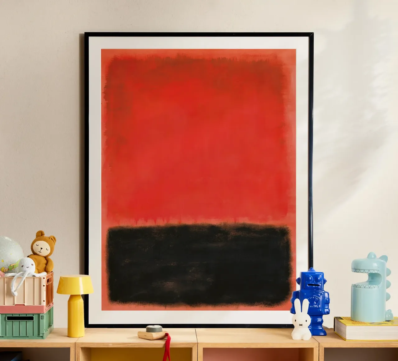 Composizione Mark Rothko poster con telaio in alluminio da Spencershop