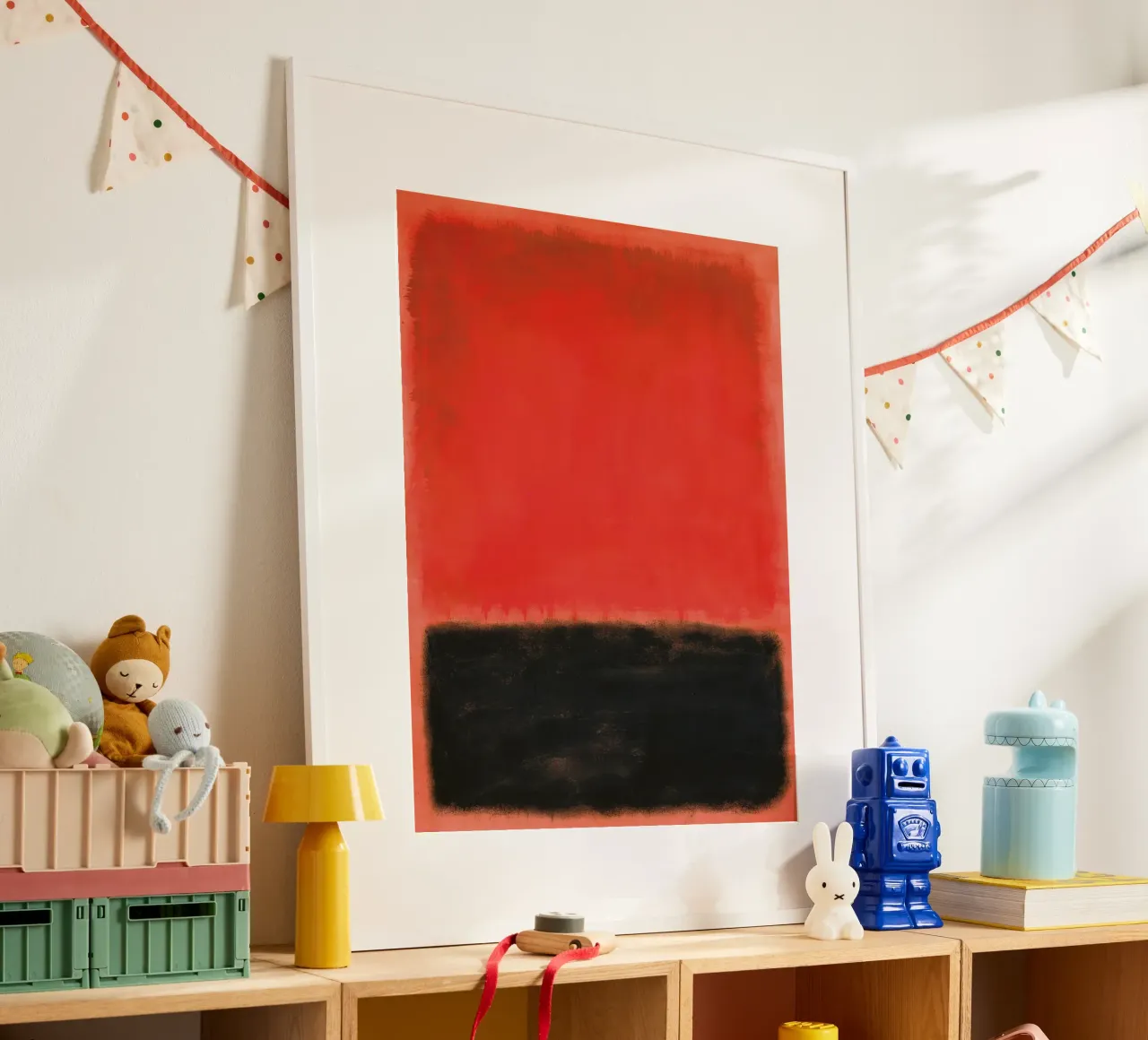 Composizione Mark Rothko poster con telaio in alluminio da Spencershop