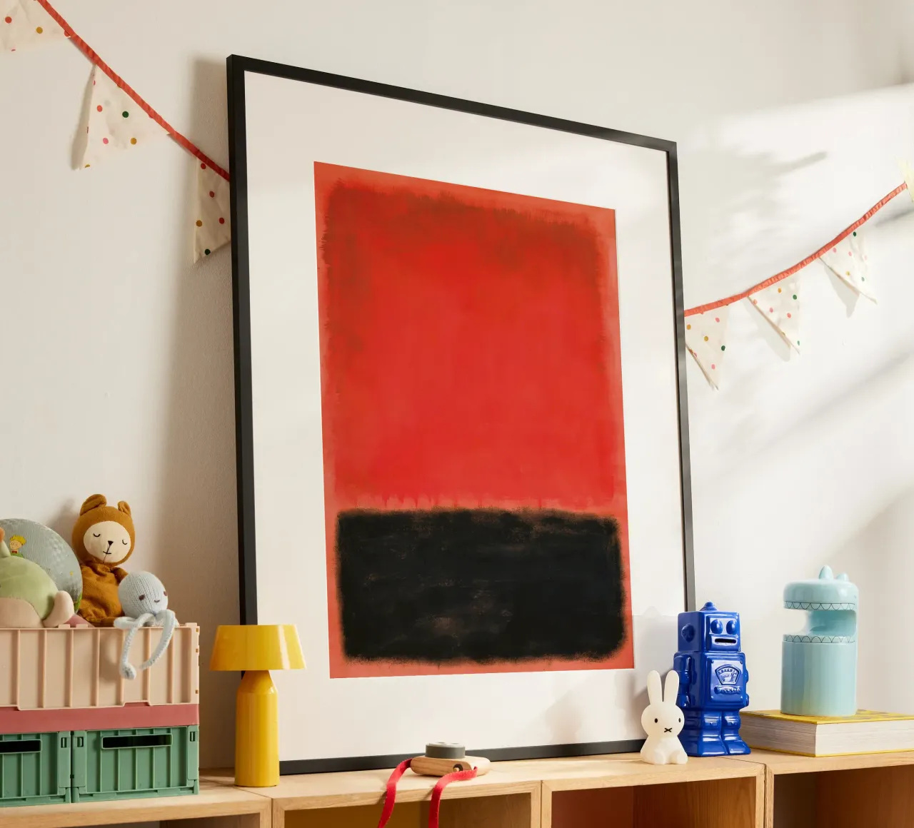 Composizione Mark Rothko poster con telaio in alluminio da Spencershop
