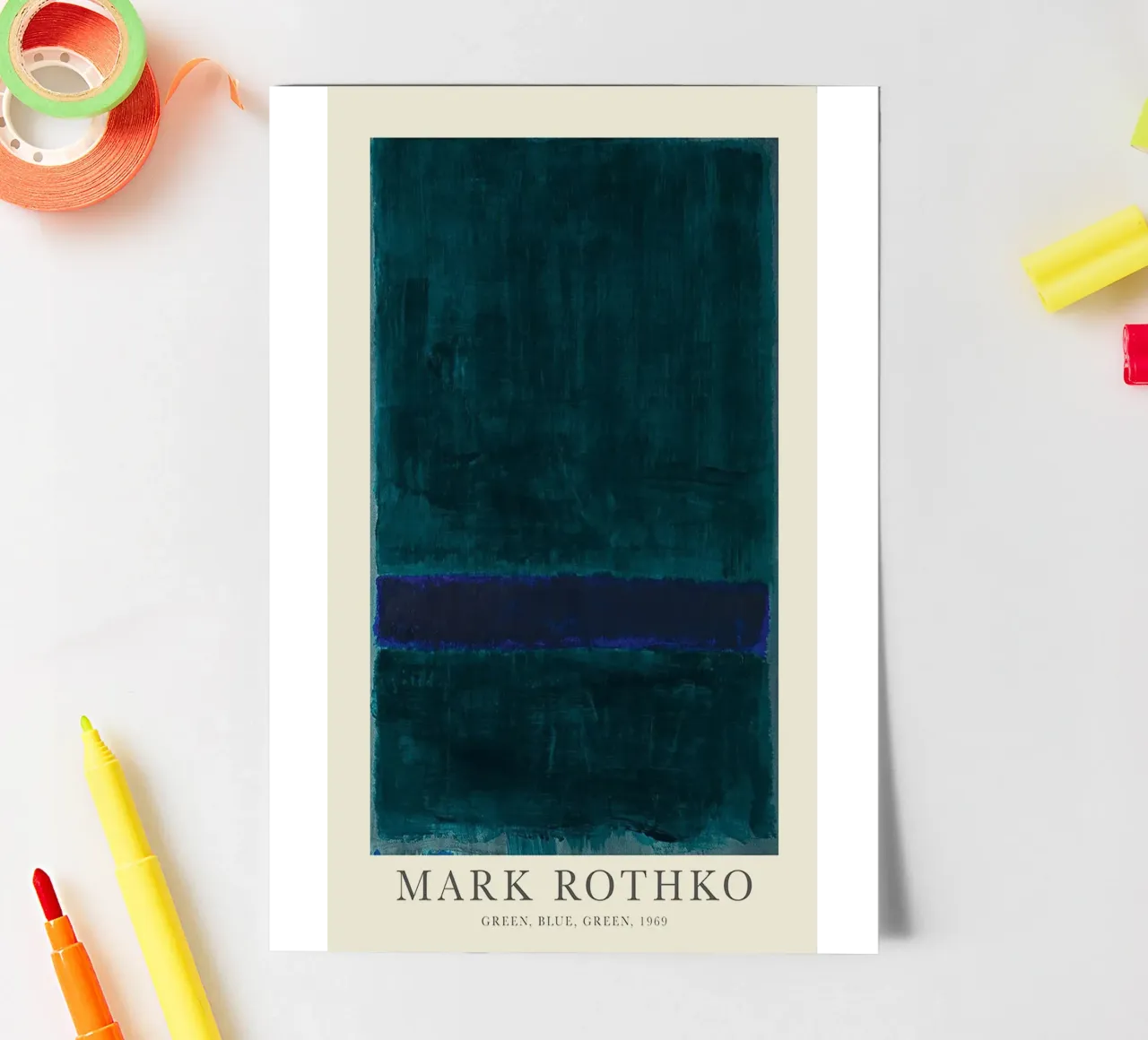 Mark Rothko Vert Bleu Vert planche autocollant de Spencershop