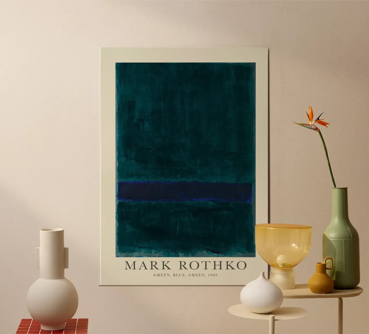 Mark Rothko Vert Bleu Vert hahnemühle de Spencershop