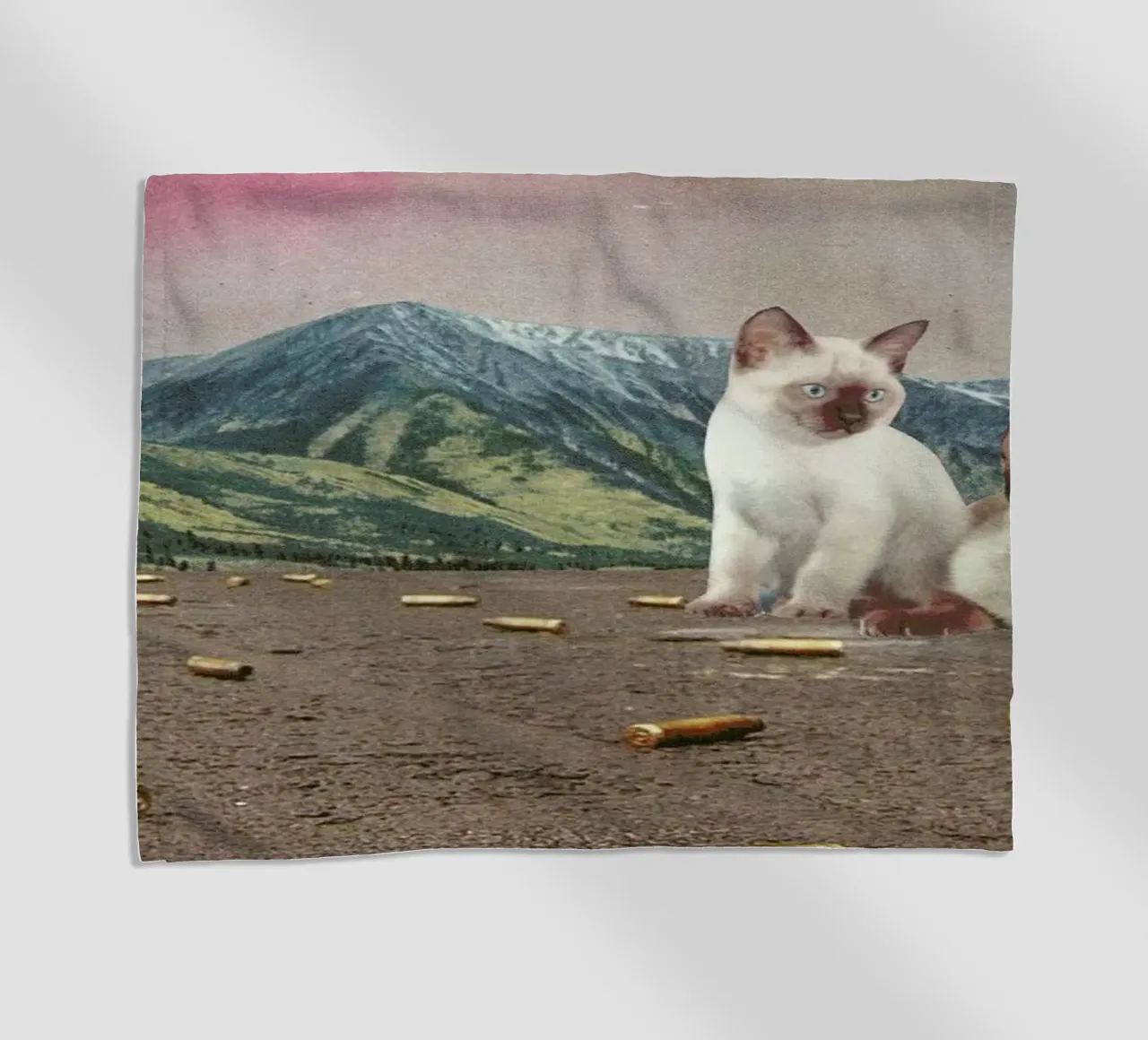 Big Cats of War beach towel by Jesse Treece