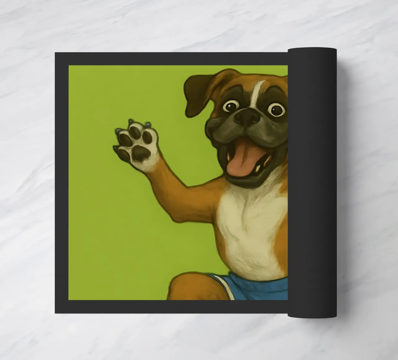 Meme divertente sul cane boxer zerbino da Funny Humor Art
