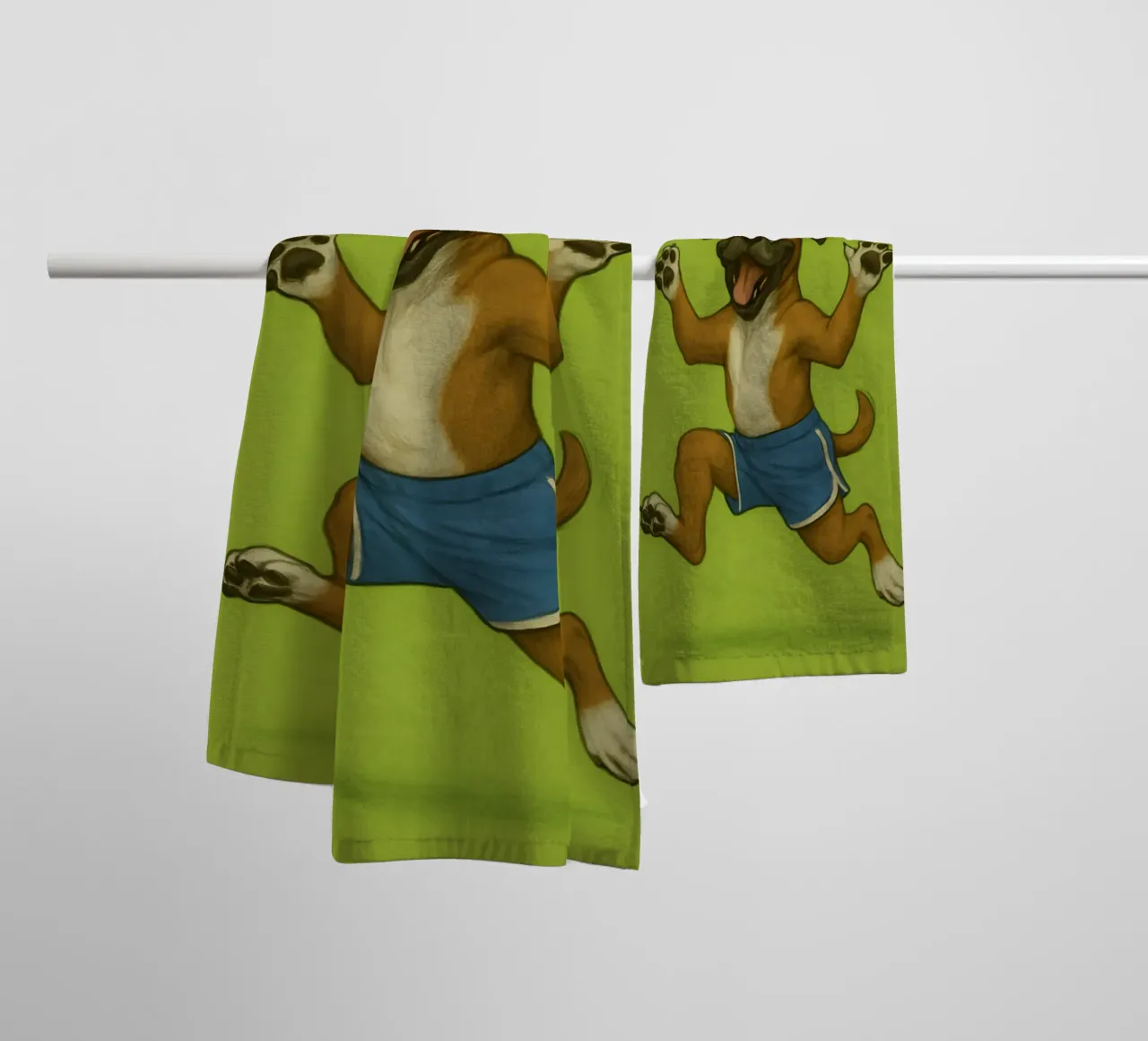 Meme divertente sul cane boxer asciugamano da bagno da Funny Humor Art