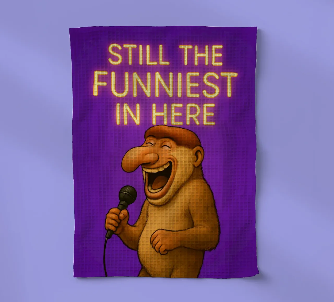 Funny Proboscis Monkey Meme canovaccio da cucina da Funny Humor Art