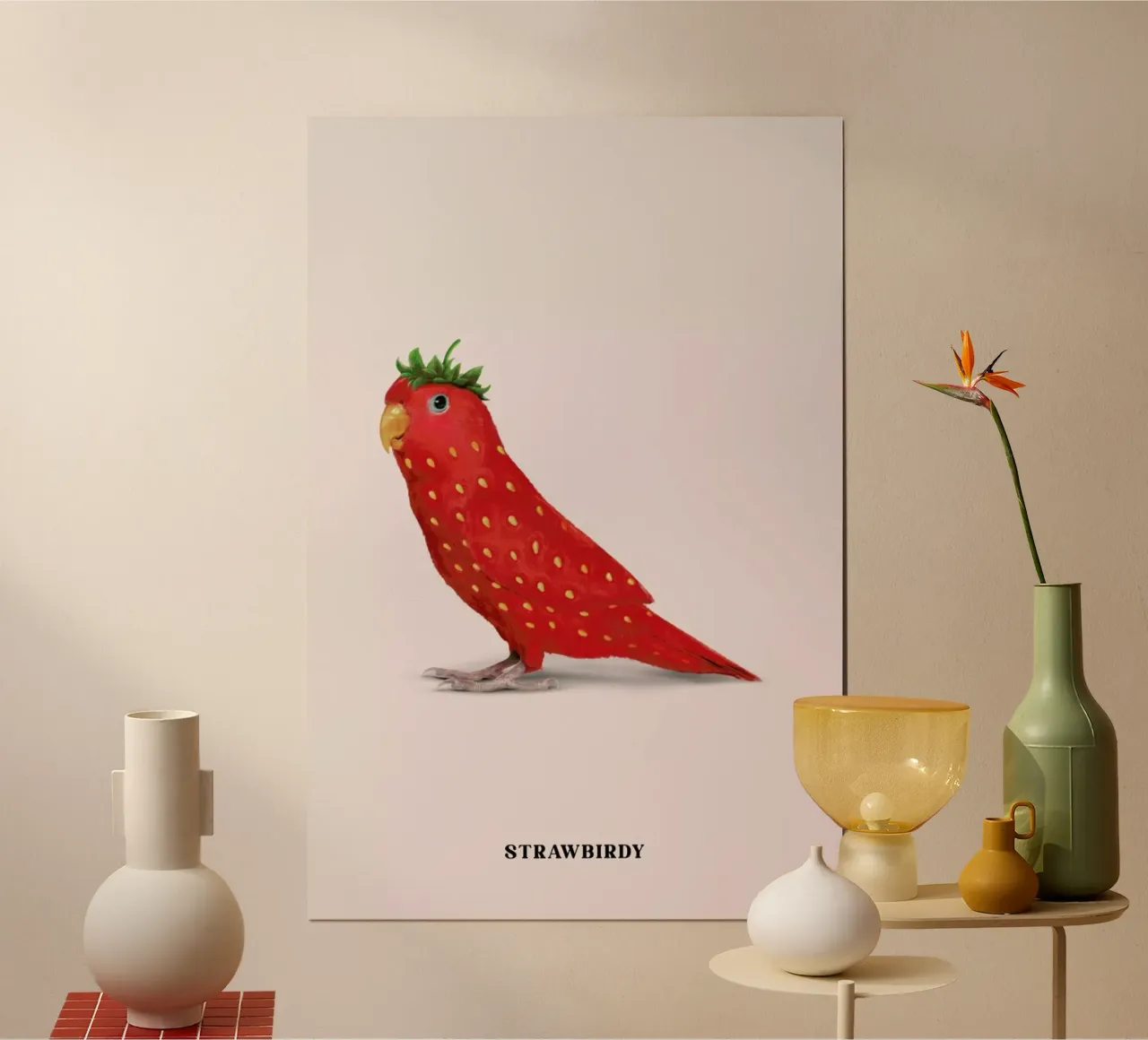 Strawbirdy poster da Jonas Loose