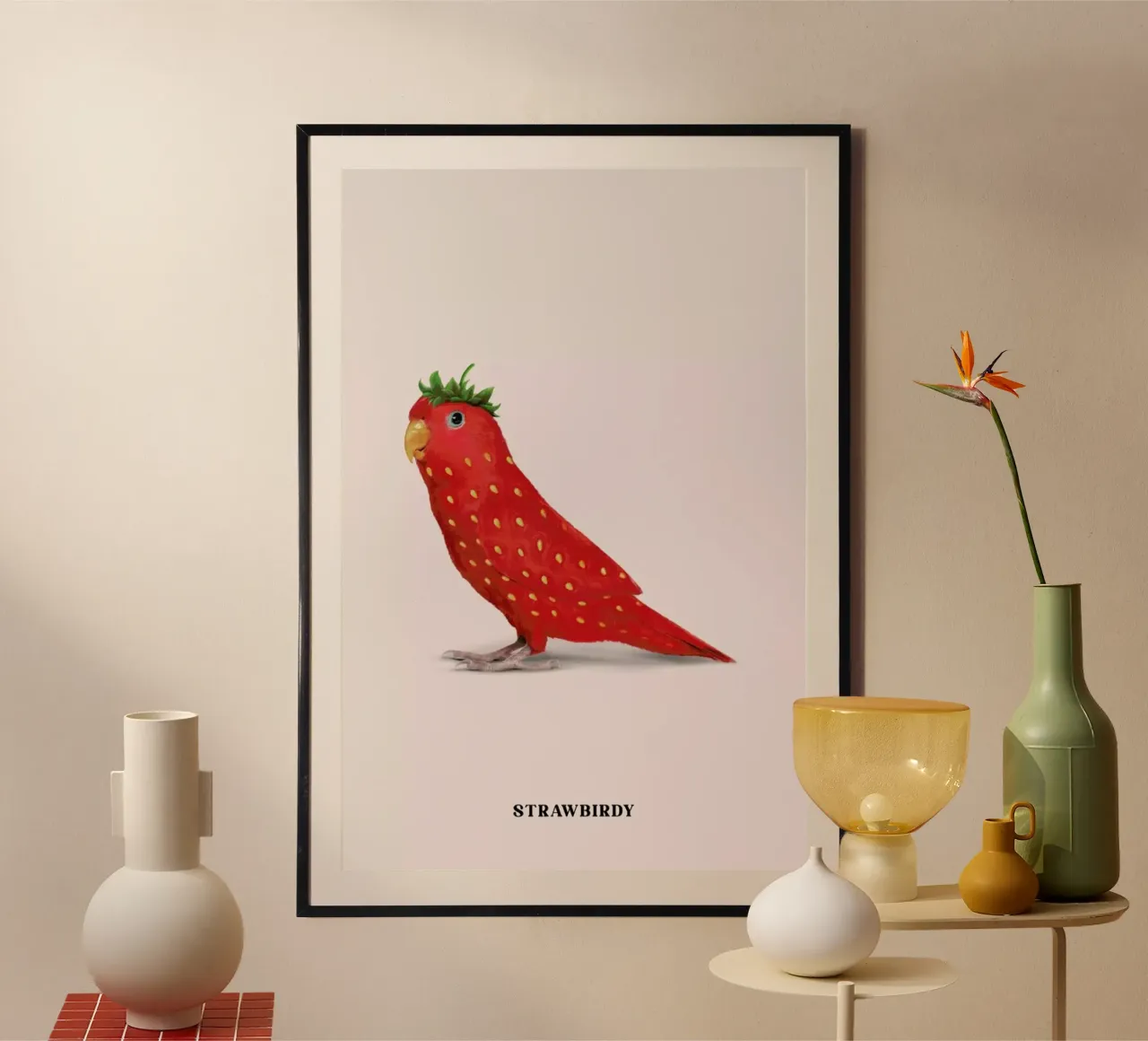 Strawbirdy poster da Jonas Loose