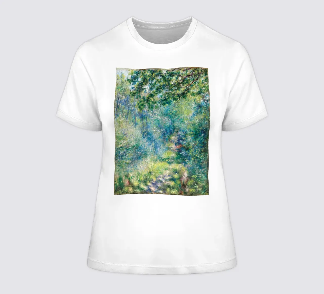 Renoir - Path in the Forest t-shirt da donna da apoloprints