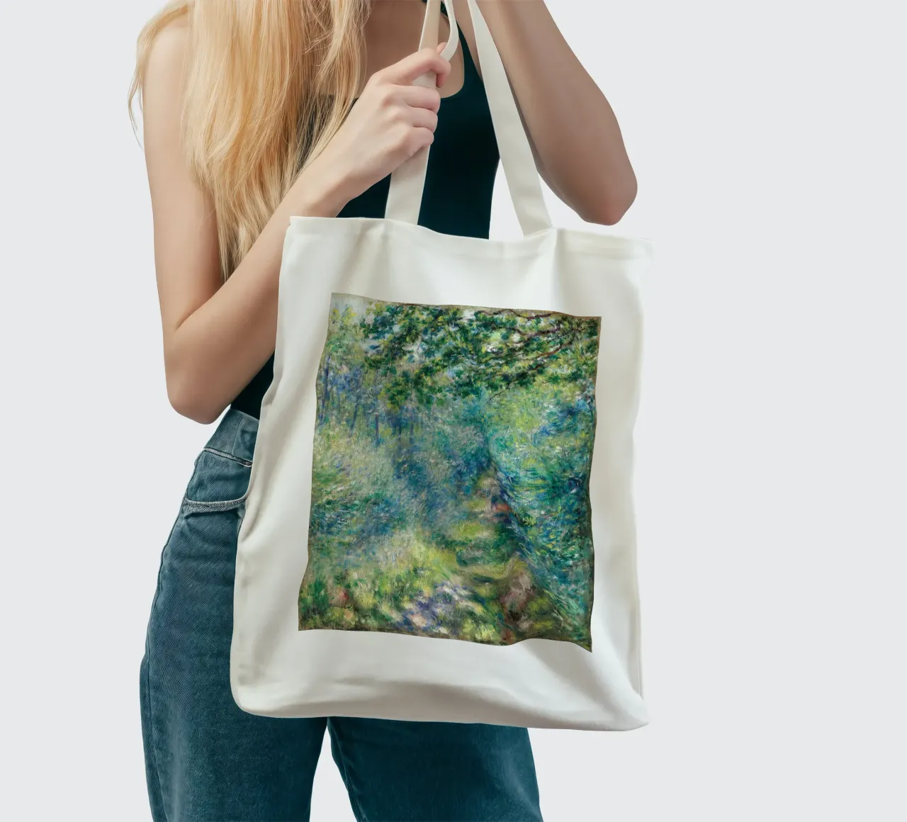 Renoir - Path in the Forest borsa in juta da apoloprints