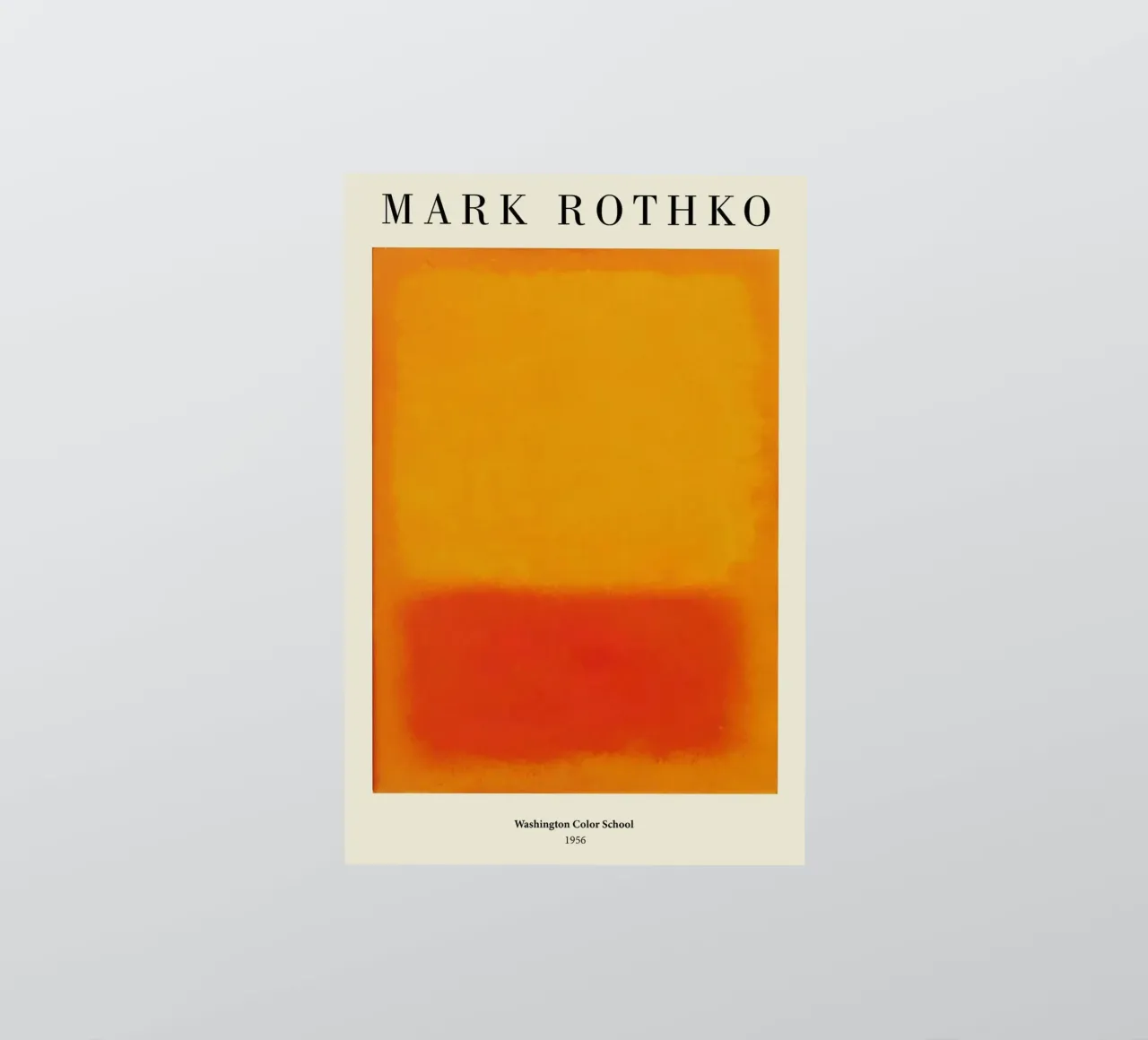 Mark Rothko Orange Washington Color School 1956 sticker by Spencershop