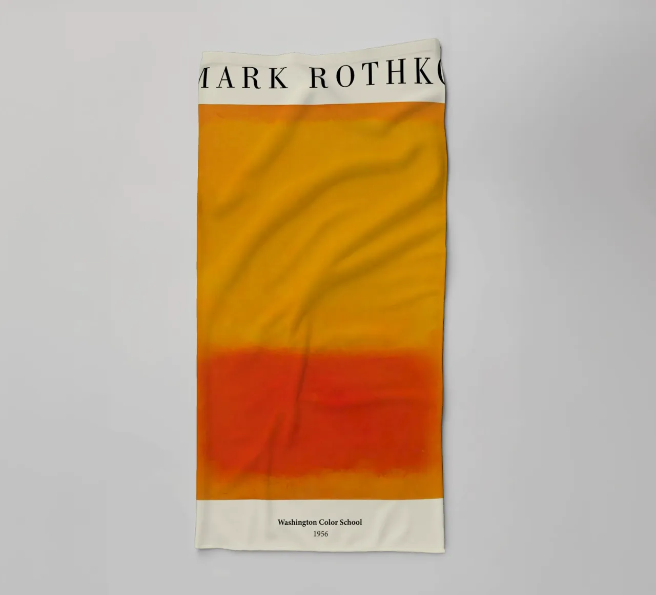 Mark Rothko Arancione Scuola del colore di Washington 1956 asciugamano da bagno da Spencershop