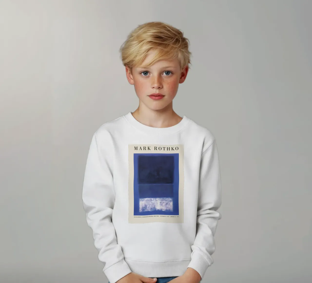 Retrospettiva Mark Rothko Blu felpa bambino da Spencershop
