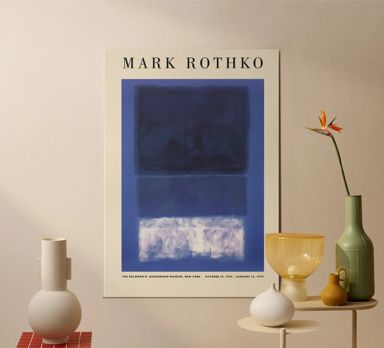 Retrospettiva Mark Rothko Blu carta hahnemühle da Spencershop