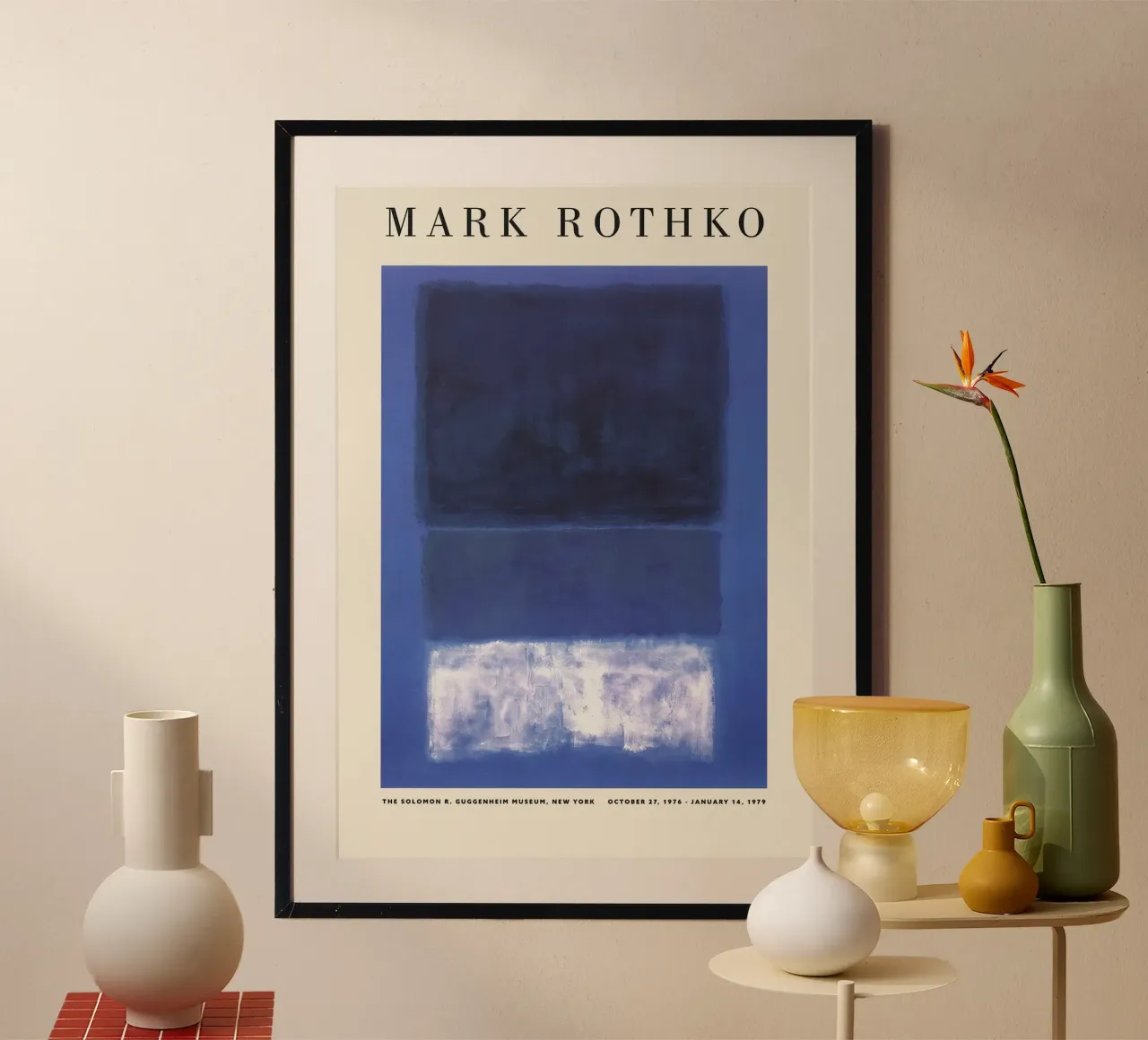 Retrospettiva Mark Rothko Blu carta hahnemühle da Spencershop