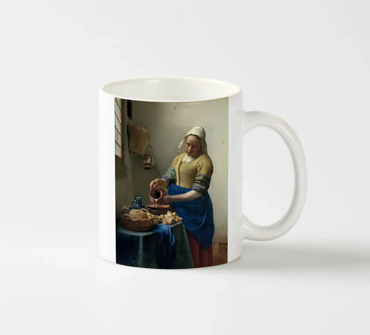 The Milkmaid - Johannes Vermeer tazza in ceramica da apoloprints