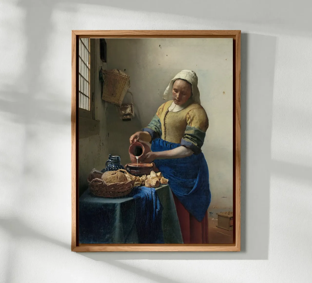 The Milkmaid - Johannes Vermeer alluminio dibond da apoloprints