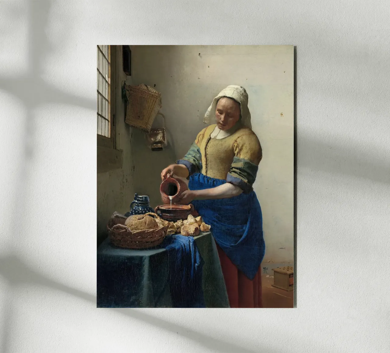 The Milkmaid - Johannes Vermeer alluminio dibond da apoloprints