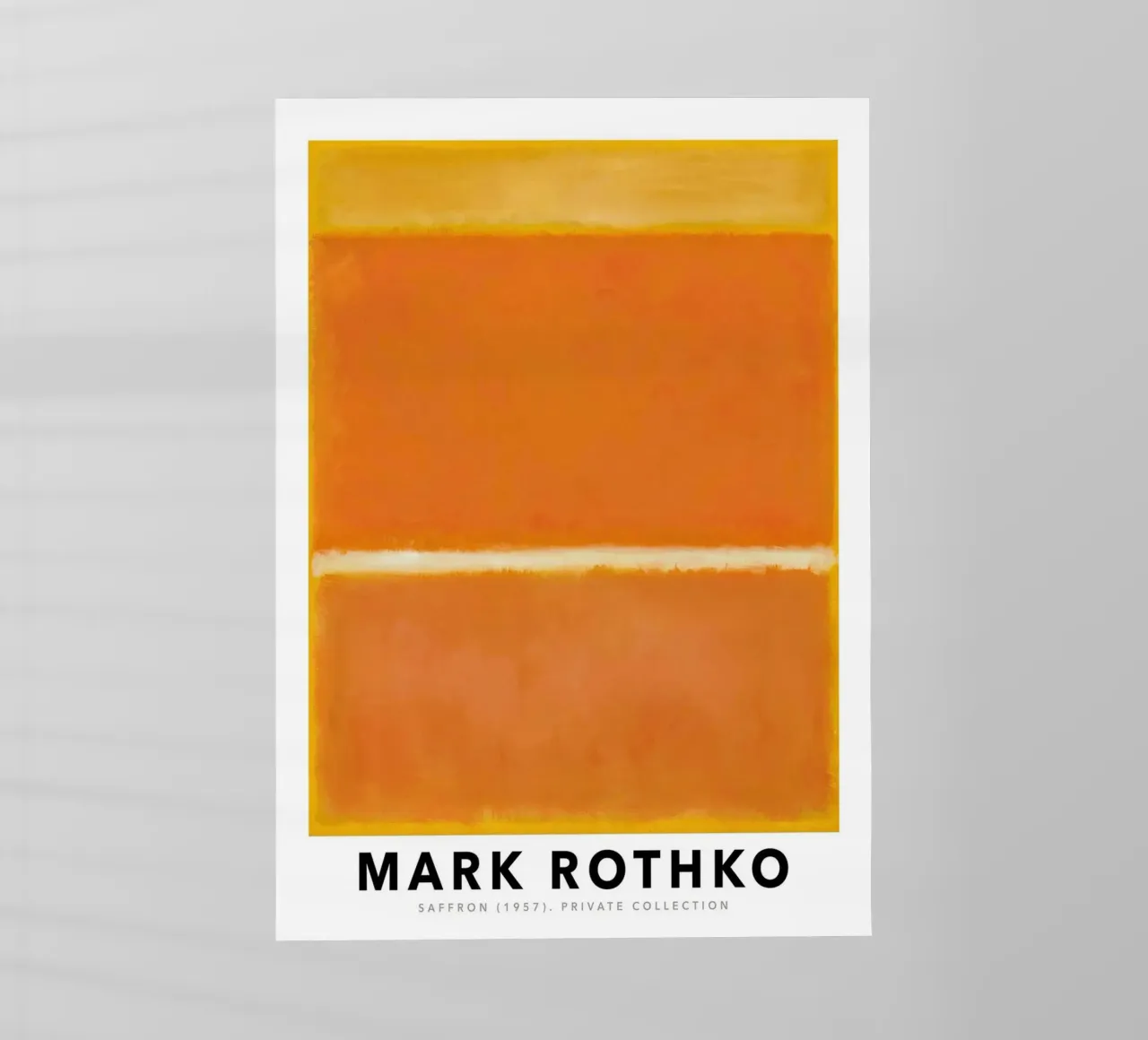 Mark Rothko Arancione Giallo Zafferano 1957 pellicola backlit da Spencershop