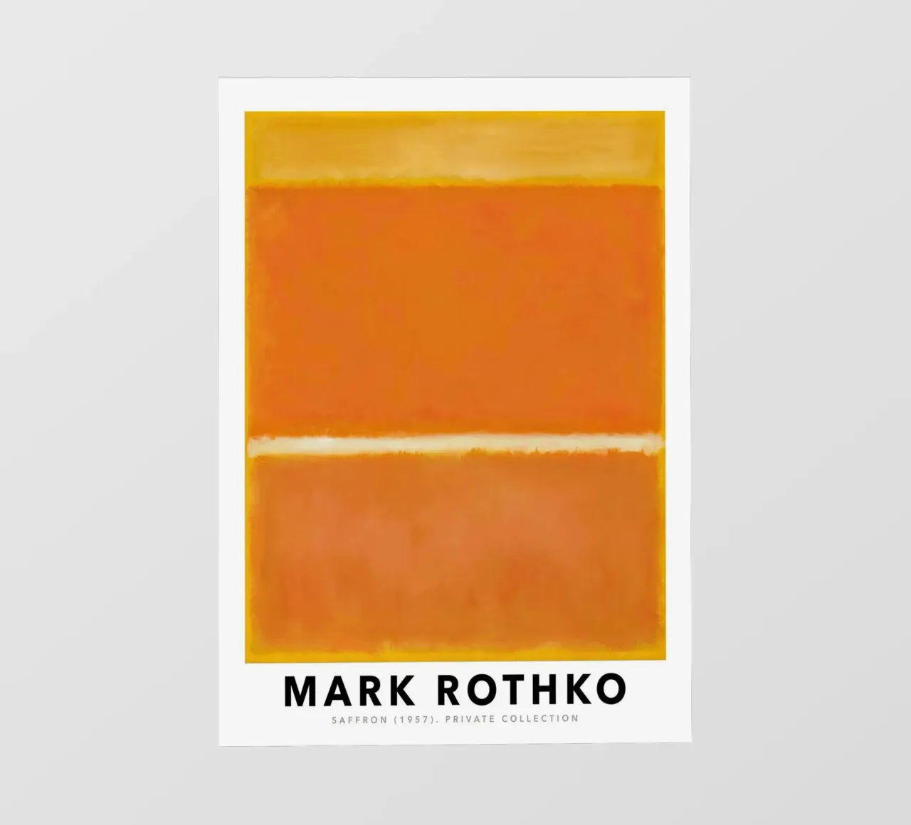Mark Rothko Arancione Giallo Zafferano 1957 pellicola backlit da Spencershop
