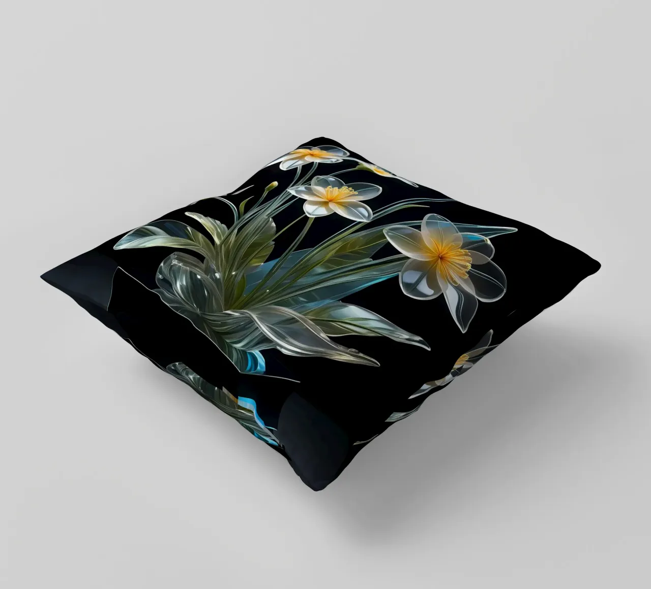 Blumen Gesteck Transparent cuscino da kosinsart.gallery