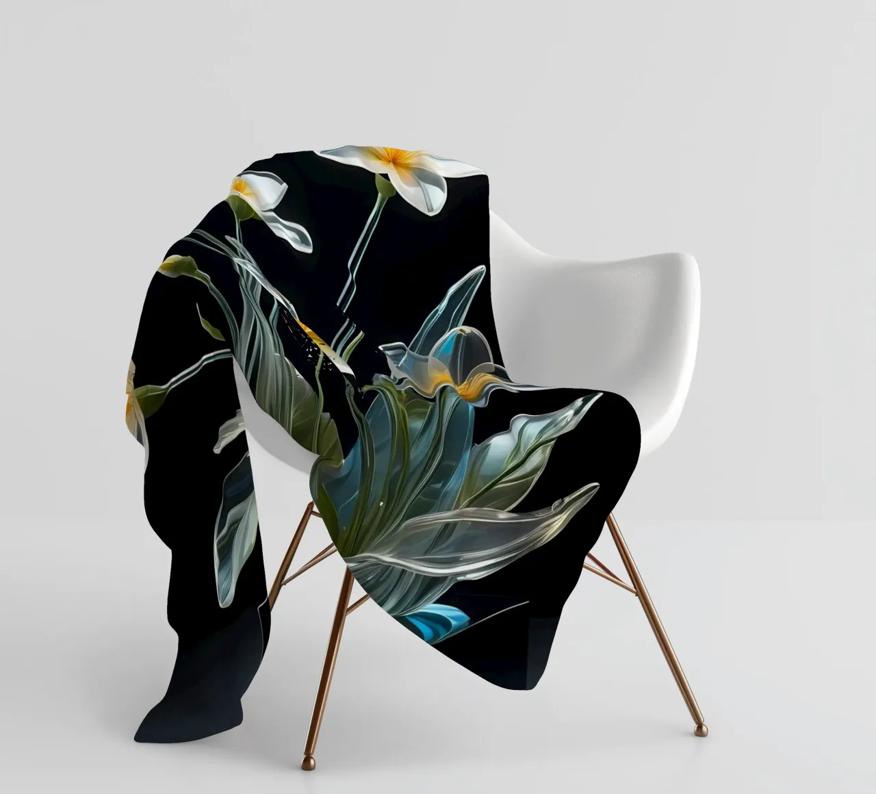 Blumen Gesteck Transparent coperta in pile da kosinsart.gallery